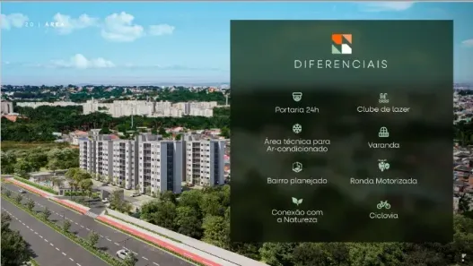 Apartamento com 2 Quartos à venda, 46m² no Lírio do Vale, Manaus