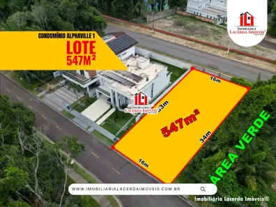 Lote/Terreno à venda, 547m² no Ponta Negra, Manaus