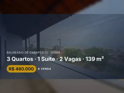 Apartamento com 3 Quartos à venda, 139m² no Balneário de Carapebus, Serra