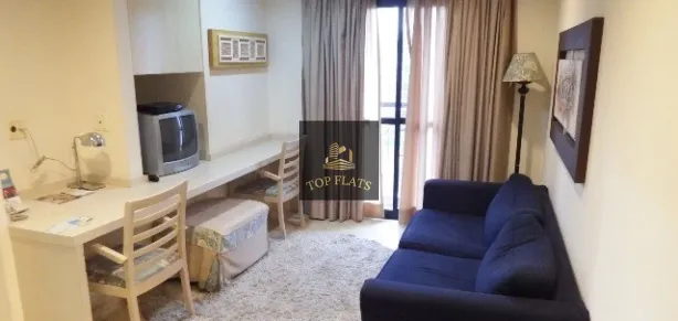 Flat com 1 Quarto para alugar, 35m² no Indianópolis, São Paulo