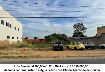 Lote/Terreno à venda, 360m² no Nova Olinda - 1º Complemento, Aparecida de Goiânia