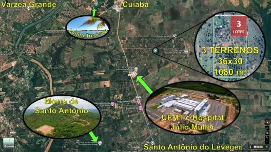 Lote/Terreno à venda, 1080m² no Área Rural de Cuiabá, Cuiabá