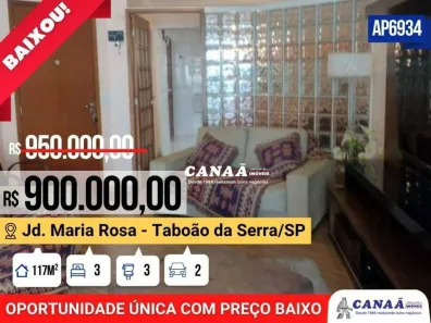 Apartamento com 3 Quartos à venda, 117m² no Jardim Maria Rosa, Taboão da Serra