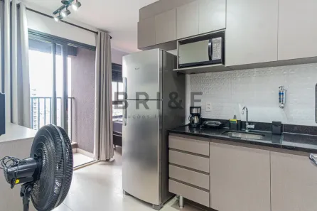 Apartamento com 1 Quarto para alugar, 25m² no Brooklin Paulista, São Paulo