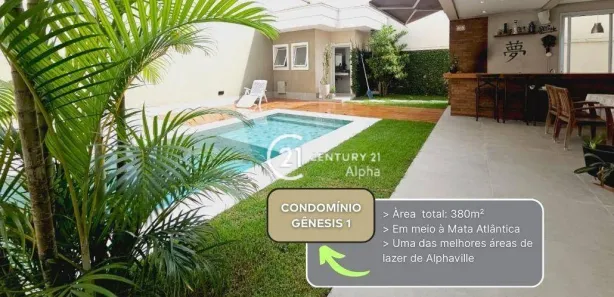 Casa de Condomínio com 4 Quartos para alugar, 380m² no Alphaville, Santana de Parnaíba