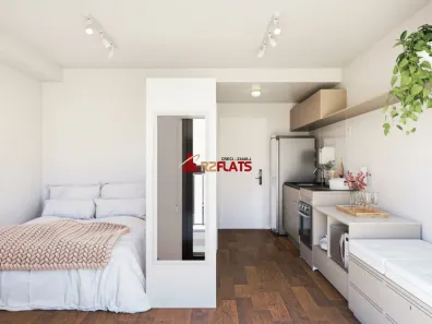 Apartamento com 1 Quarto para alugar, 26m² no Indianópolis, São Paulo