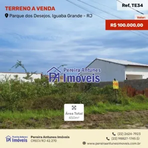 Lote/Terreno à venda, 230m² no Centro, Iguaba Grande