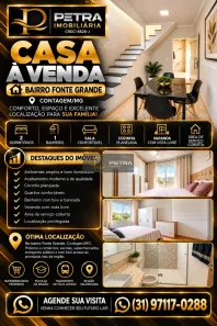 Casa com 2 Quartos à venda, 100m² no Fonte Grande, Contagem