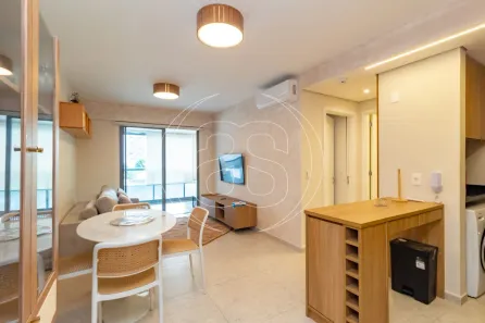 Apartamento com 1 Quarto para alugar, 54m² no Indianópolis, São Paulo
