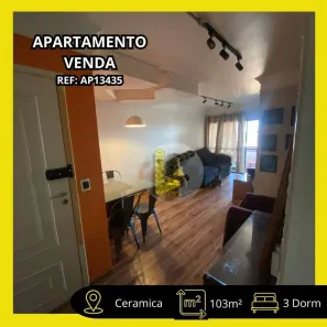 Apartamento com 3 Quartos à venda, 103m² no Cerâmica, São Caetano do Sul