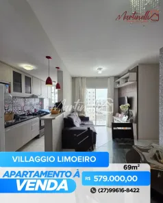 Apartamento com 3 Quartos à venda, 69m² no Jardim Limoeiro, Serra
