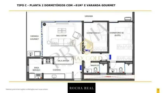Apartamento com 2 Quartos à venda, 91m² no Barra da Lagoa, Ubatuba