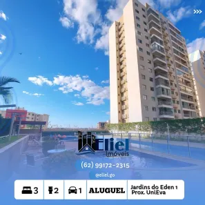 Apartamento com 3 Quartos para alugar, 79m² no Jardim das Américas 2ª Etapa, Anápolis