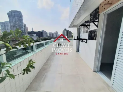 Apartamento com 2 Quartos para alugar, 94m² no Embaré, Santos