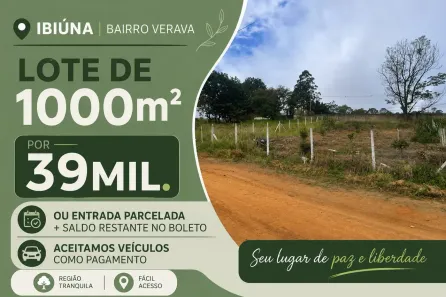 Lote/Terreno à venda, 1000m² no , Ibiúna