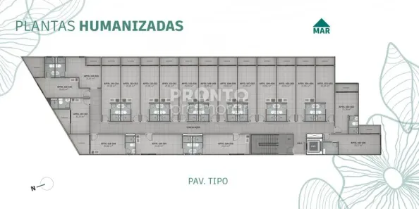 Flat com 1 Quarto à venda, 22m² no Centro, Ipojuca