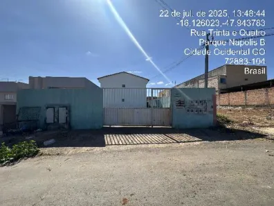 Apartamento com 2 Quartos à venda, 50m² no Parque Nápolis B, Cidade Ocidental