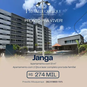 Apartamento com 2 Quartos à venda, 51m² no Janga, Paulista