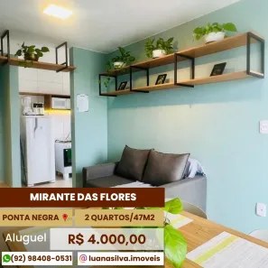 Apartamento com 2 Quartos para alugar, 42m² no Ponta Negra, Manaus