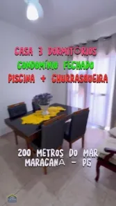 Casa de Condomínio com 3 Quartos à venda, 70m² no Maracanã, Praia Grande