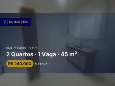 Apartamento com 2 Quartos à venda, 45m² no São Patrício, Serra