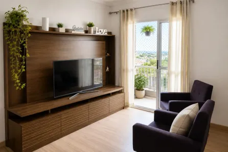 Apartamento com 1 Quarto à venda, 53m² no Wanel Ville, Sorocaba
