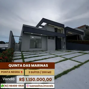 Apartamento com 3 Quartos à venda, 200m² no Ponta Negra, Manaus