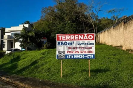 Lote/Terreno à venda, 859m² no Jardim Europa, Santa Cruz do Sul
