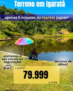 Lote/Terreno à venda, 600m² no Recanto das Águas, Igaratá