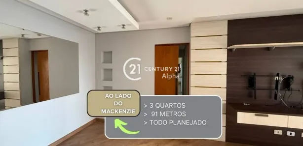 Apartamento com 3 Quartos para alugar, 91m² no Tamboré, Barueri