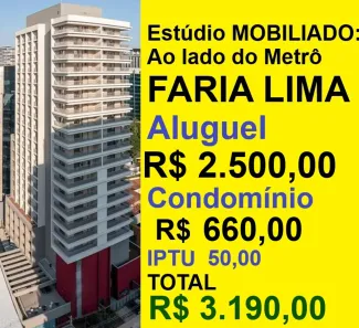 Apartamento com 1 Quarto para alugar, 24m² no Pinheiros, São Paulo