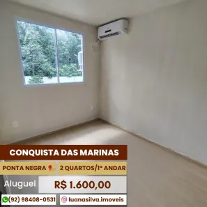 Apartamento com 2 Quartos para alugar, 42m² no Ponta Negra, Manaus