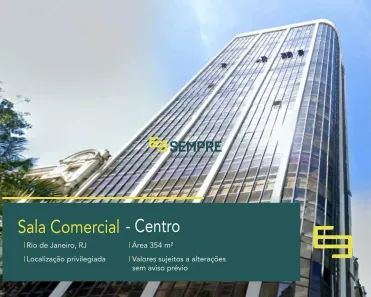 Sala Comercial à venda, 354m² no Centro, Rio de Janeiro
