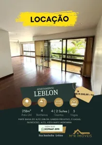 Apartamento com 4 Quartos para alugar, 260m² no Leblon, Rio de Janeiro