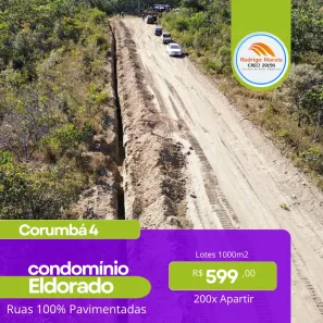 Lote/Terreno à venda, 1000m² no Jardim Brasília II, Águas Lindas de Goiás