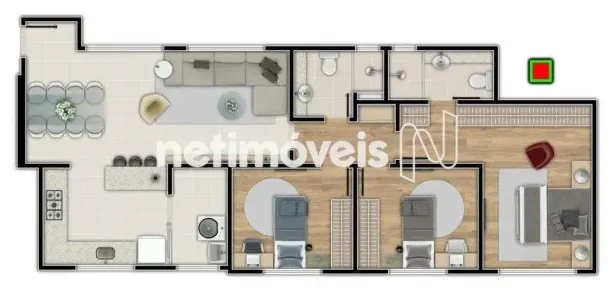 Apartamento com 3 Quartos à venda, 84m² no Nova Suíssa, Belo Horizonte
