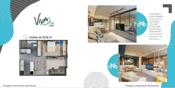 Apartamento com 1 Quarto à venda, 53m² no Trindade, Florianópolis