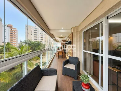 Apartamento com 3 Quartos para alugar, 131m² no Embaré, Santos