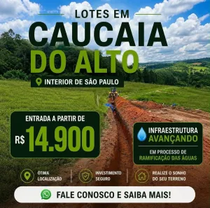 Lote/Terreno à venda, 500m² no Cachoeira, Cotia