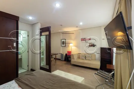 Flat com 1 Quarto para alugar, 28m² no Chácara Santo Antônio (Zona Sul), São Paulo