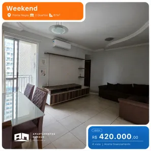 Apartamento com 2 Quartos à venda, 67m² no Ponta Negra, Manaus