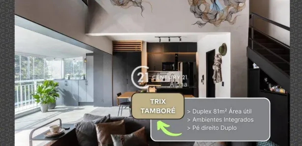 Apartamento com 1 Quarto à venda, 81m² no Tamboré, Santana de Parnaíba