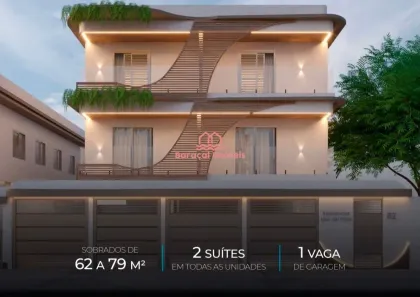 Casa de Condomínio com 2 Quartos à venda, 79m² no Sítio do Campo, Praia Grande