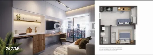 Apartamento com 1 Quarto à venda, 24m² no Vila Ipojuca, São Paulo