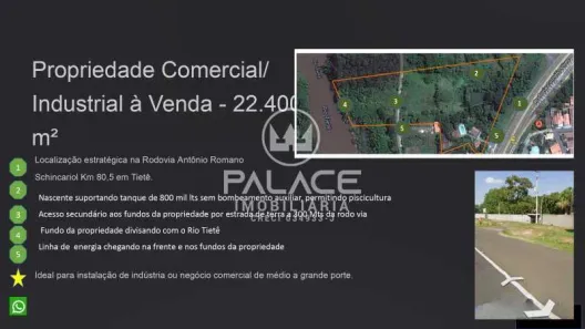 Lote/Terreno com 1 Quarto à venda, 22400m² no Ponte Alta, Tietê