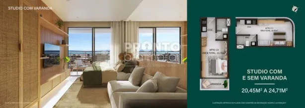 Flat com 1 Quarto à venda, 23m² no Tamandaré, Tamandaré