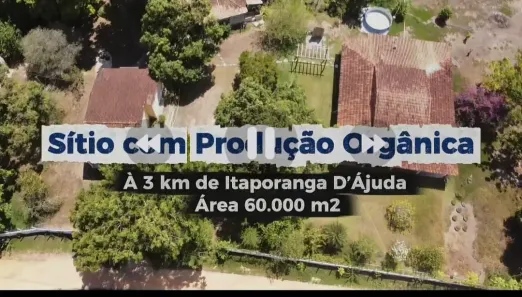 Fazenda/Sítio com 3 Quartos à venda, 60000m² no Água Bonita, Itaporanga D'Ajuda