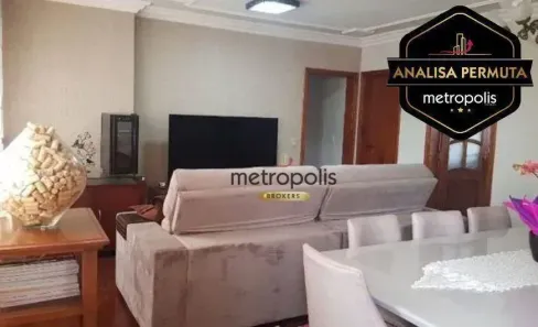 Apartamento com 3 Quartos à venda, 170m² no Vila Assunção, Santo André