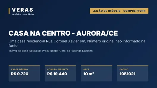 Lote/Terreno à venda, 10m² no Centro, Aurora