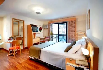 Apartamento com 1 Quarto para alugar, 25m² no Jardim Paulista, São Paulo